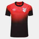 Camisa Athletico Paranaense I 25/26 Torcedor Umbro Masculina - Vermelho+Preto