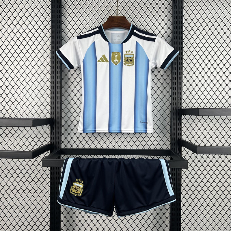Kit Infantil da Seleção da Argentina 2026 Casa