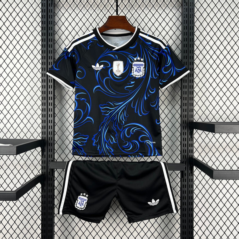 Kit Infantil da Seleção da Argentina 2026 Fora