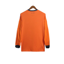 Camisa Real Madrid II Away 2013/14 Retrô (Manga longa) Laranja