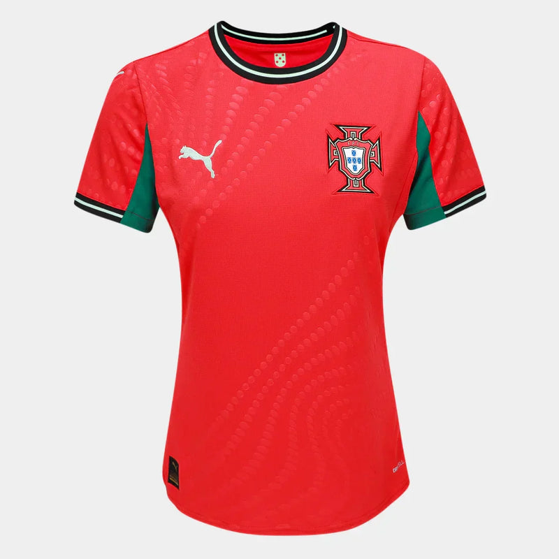 Camisa Seleção Portugal Home 25/26 s/n Torcedor Puma Feminina - Vermelho