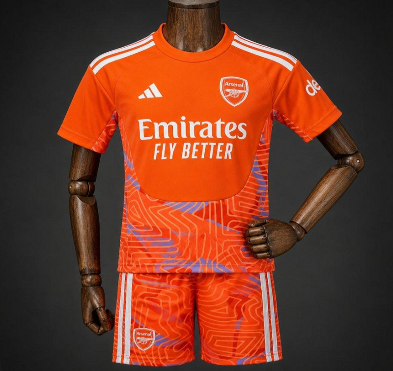 Kit Infantil Arsenal 26/27 Goleiro - Laranja