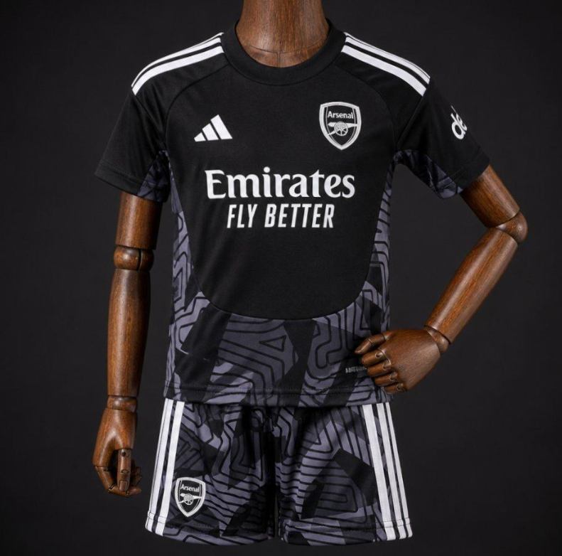 Kit Infantil Arsenal 26/27 Goleiro - Preto