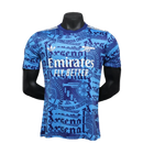 Camisa Arsenal 25/26 Pré-Jogo - Azul - Versão Jogador
