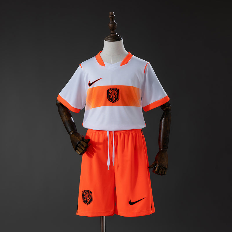 Kit Infantil da Seleção da Holanda 2026 Fora