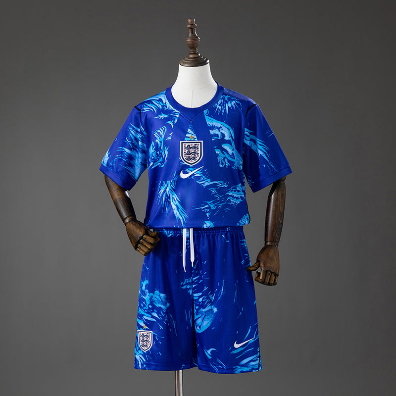 Kit Infantil da Seleção da Inglaterra Goleiro - Azul