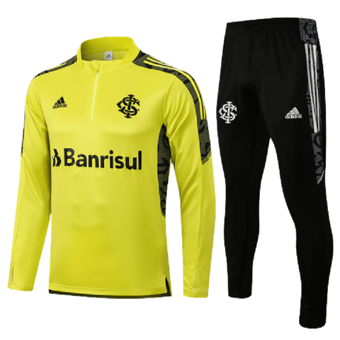 Conjunto Inverno Internacional Verde Fluorescente e Preto Adidas - Com Ziper