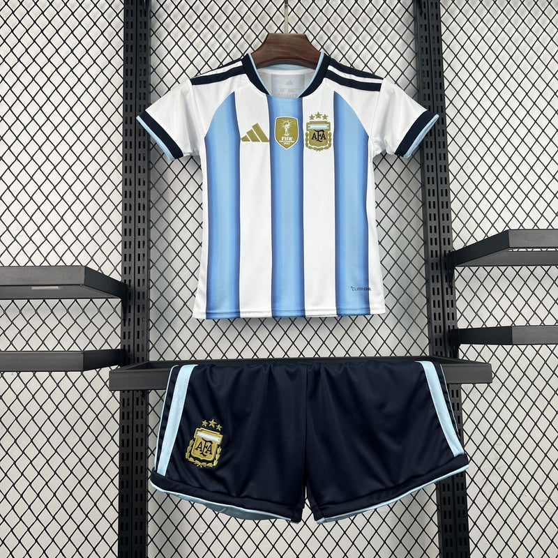 Kit Infantil da Seleção Argentina 2026 Casa