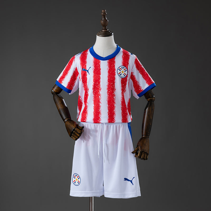 Kit Infantil da Seleção do Paraguai 2026 Casa