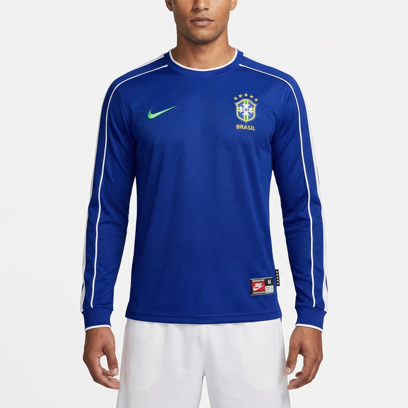 Camisa Brasil 1998/99 II Retrô Manga Longa Masculina