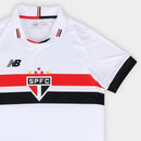 Camisa São Paulo I 24/25 Torcedor New Balance Masculina - Branco e Vermelho