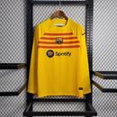Manga Longa Barcelona Quarto Uniforme 23/24 - Versão Torcedor