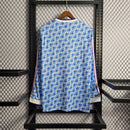 Manga Longa Manchester United Fora 90/92 - Versão Retrô