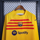 Manga Longa Barcelona Quarto Uniforme 23/24 - Versão Torcedor